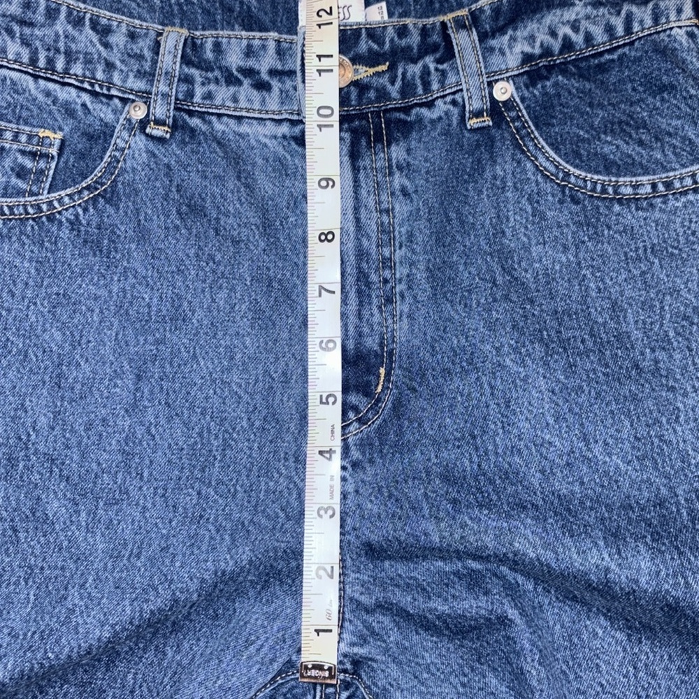 Princess Polly Gyoke Hi Rise Straight Leg Jeans Size 8 Dark Wash - Picture 15 of 15